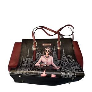 Stylish Black and Red Women's Tote Bag